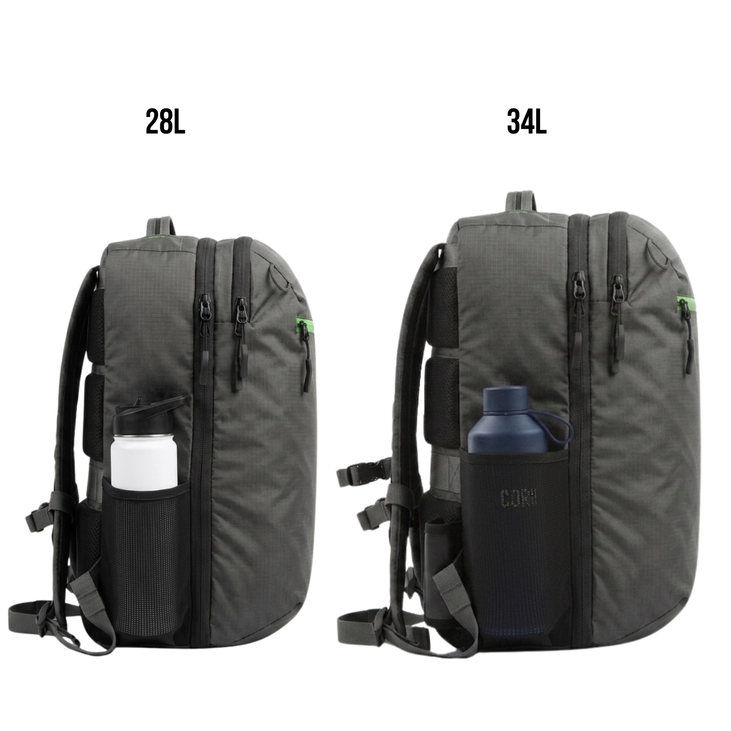 Island Hopper 2.0 Travel Backpack – New Matte Black | Lightweight Waterproof 28L & 34L - OVERLANDERS Outfitter