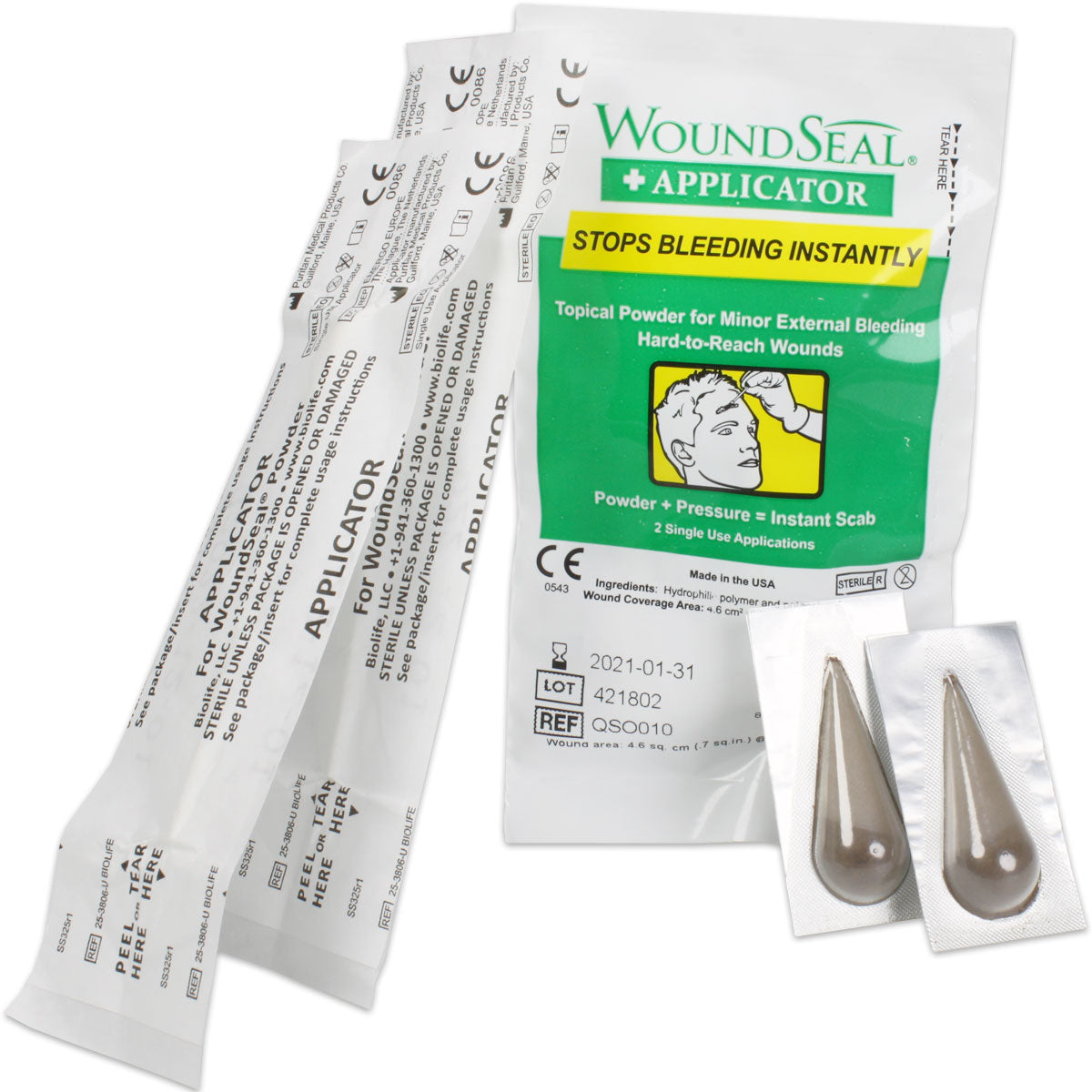 QR WoundSeal + Applicator for Nosebleeds, 2 Applications - OVERLANDERS Outfitter