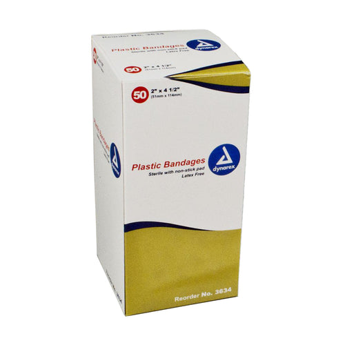 2"x4.5" Elbow & Knee Plastic Bandage, 50 Per Box - OVERLANDERS Outfitter