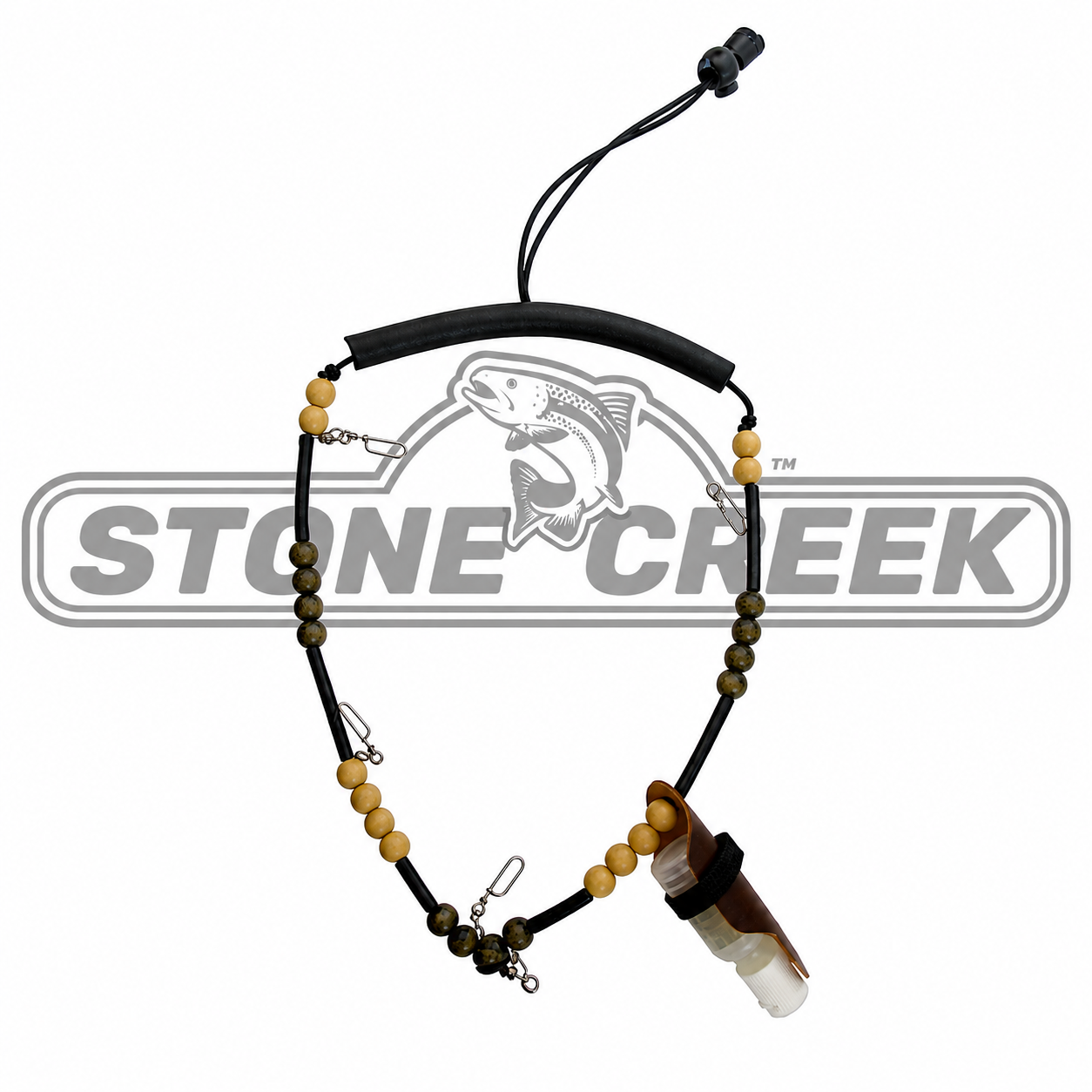 Stone Creek Outfitters standard lanyard with adjustable strap and metal clasp, displayed on a plain background