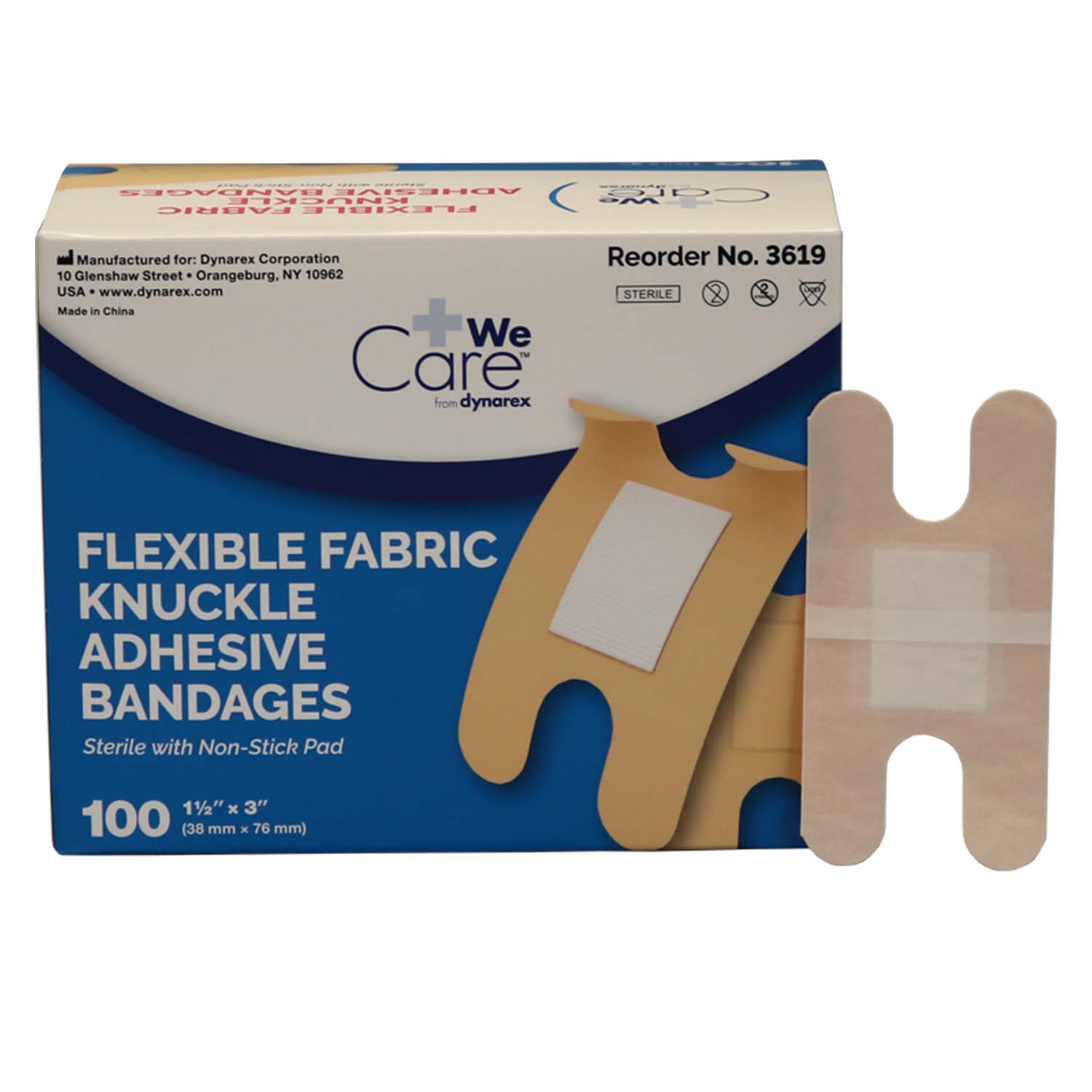 Fabric Knuckle Bandage, 100 Per Box - OVERLANDERS Outfitter