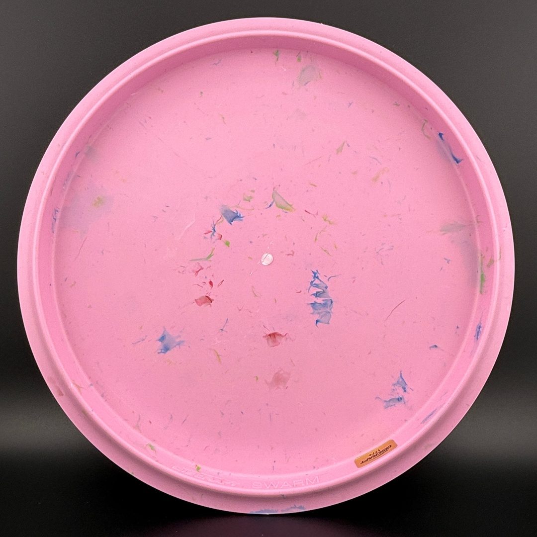 Rare Air Discs CT Jawbreaker Swarm disc golf disc with Ledgestone 2025 Rare Air Stamp, featuring vibrant colors and detailed design.