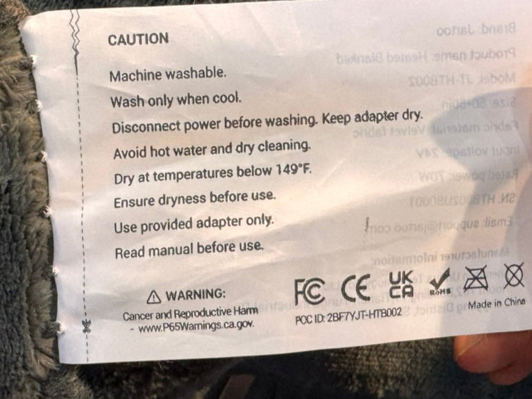 Jartoo Electric Blanket - OVERLANDERS Outfitter