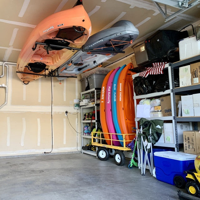 Hi-Port 2 | Adjustable Ceiling Storage Rack | Double | Holds 150 lbs - OVERLANDERS Outfitter