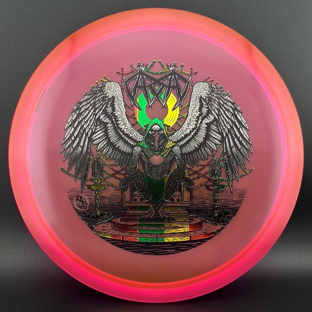 CryZtal Buzzz Karudi the Overseer disc golf disc by Rare Air Discs from Cult of RAD, featuring vibrant design and durable plastic.