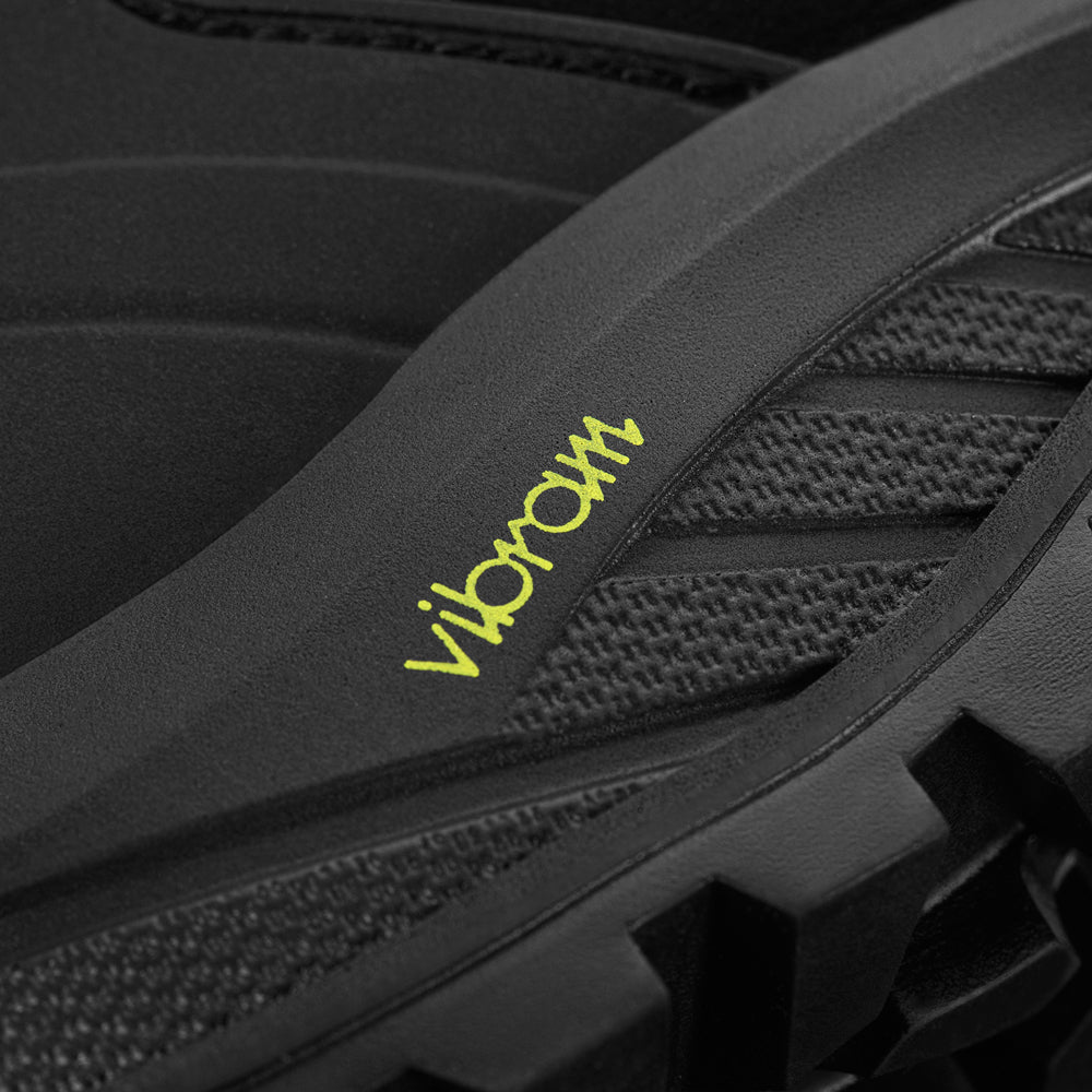 M-Tac tactical winter boots in black with rugged rubber soles, designed for durability and cold weather outdoor activities.