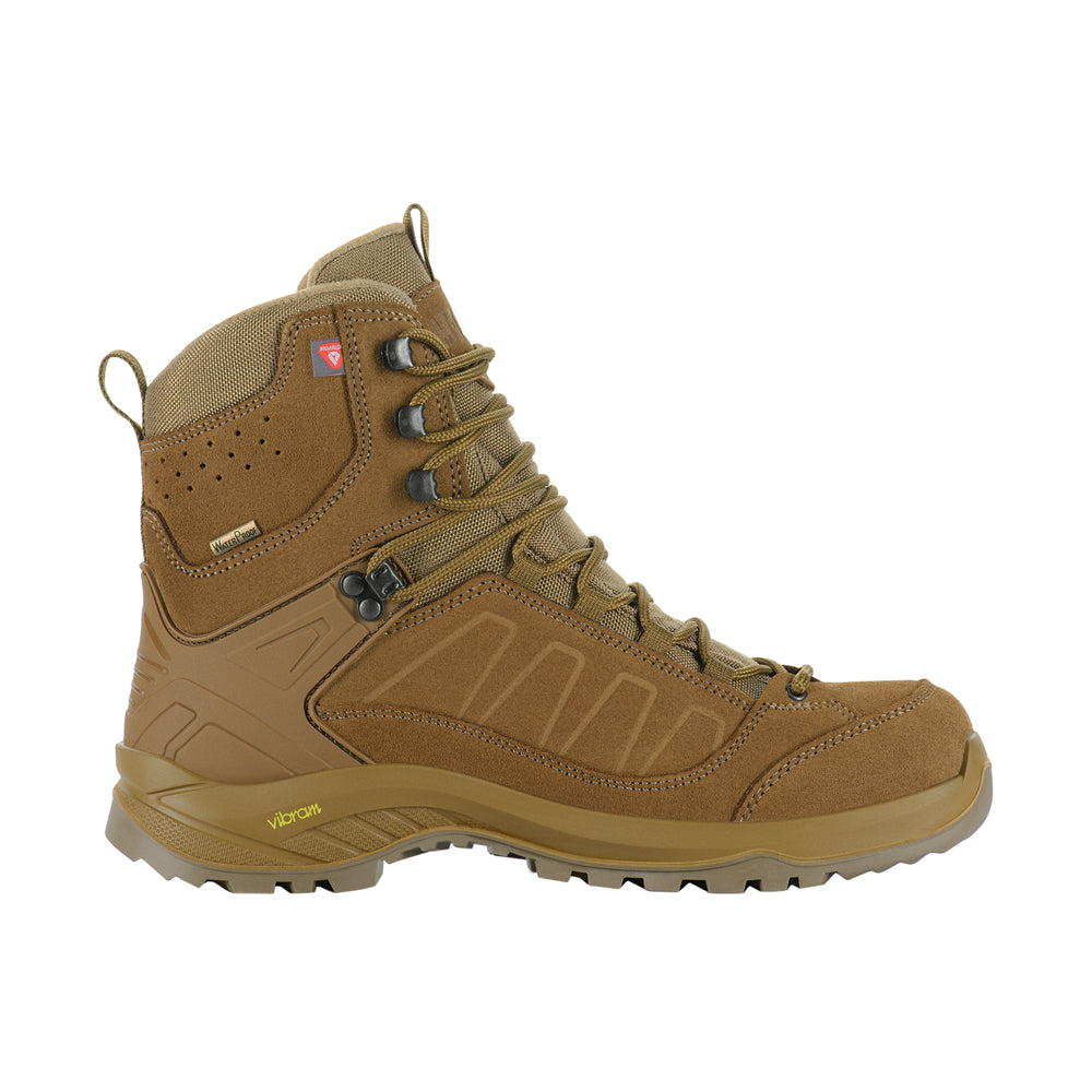 M-Tac tactical winter boots with rugged design, waterproof material, and sturdy soles for cold weather outdoor activities.