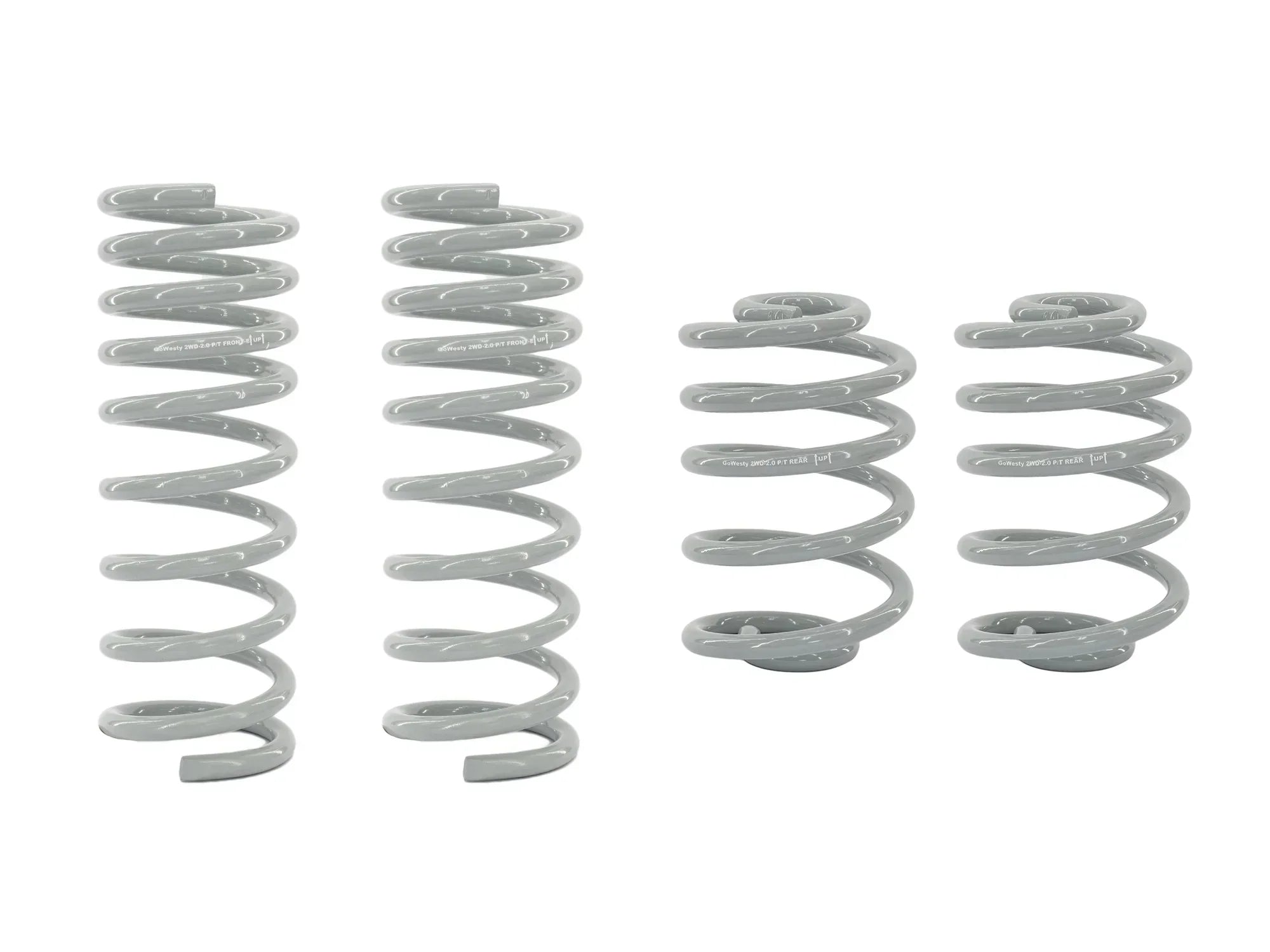 GoWesty coil spring bundle for 2WD Vanagon, showing two new coil springs on a plain background