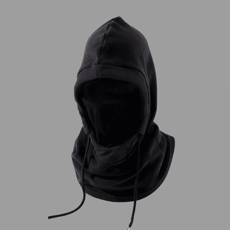Decorative motorcycle riding anti-cold balaclava mask from Bean's Moto Booth featuring warm, fitted fabric for cold weather riding.