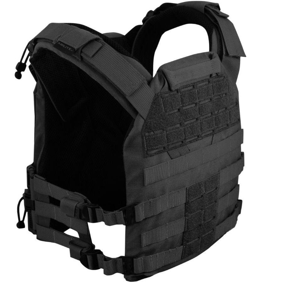 HCC Tactical K19 Plate Carrier (Gen 3) in tactical black, featuring adjustable straps and modular attachment points.