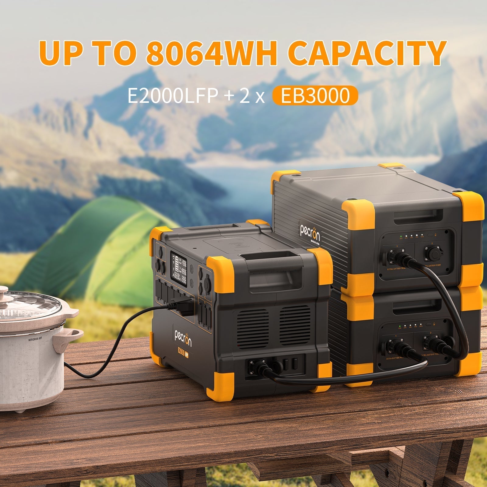 PECRON EB3000-24V Expansion Battery 3072Wh for E2000LFP ONLY - We The Collective