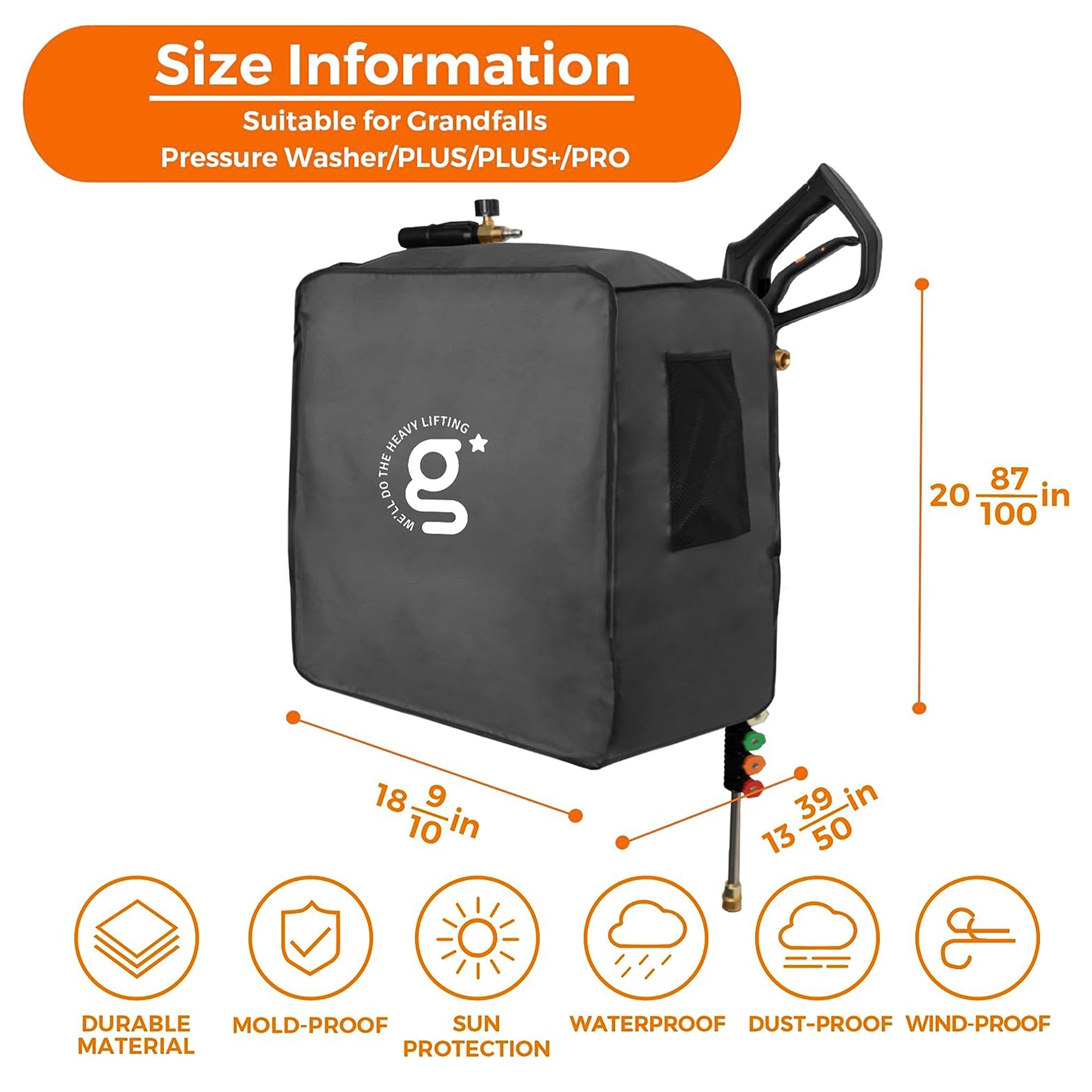 Grandfalls Retractable Pressure Washer Cover - OVERLANDERS Outfitter