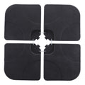 Ainfox 220 lb Weighted Umbrella Base Fillable Patio Umbrella Stand Waterproof Holder 4 Pack Weights Black