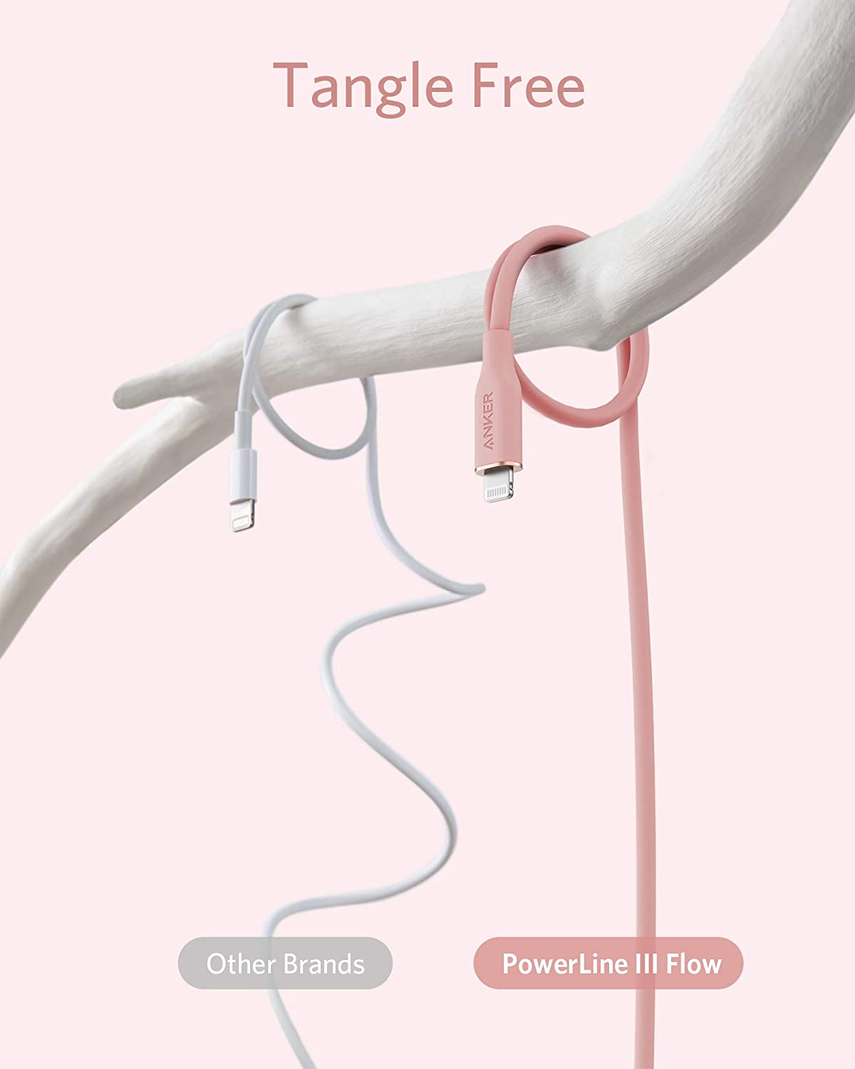 Anker <b>641</b> USB-C to Lightning Cable (Flow, 3 ft Silicone) - We The Collective