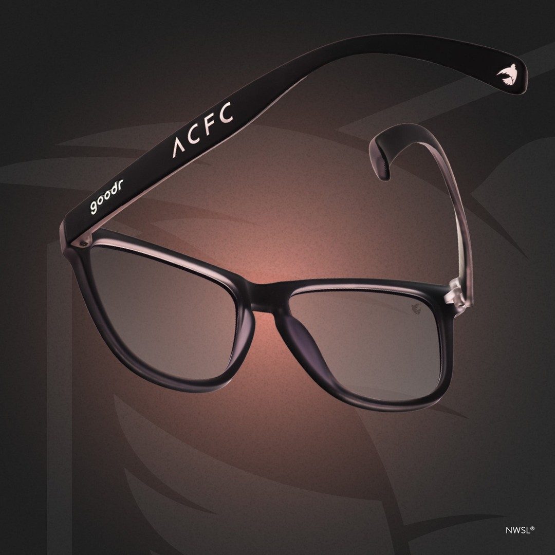 Rare Air Discs Angel City FC "¡Volemos!” polarized sunglasses in a lifestyle setting, showcasing stylish accessories for sports fans.