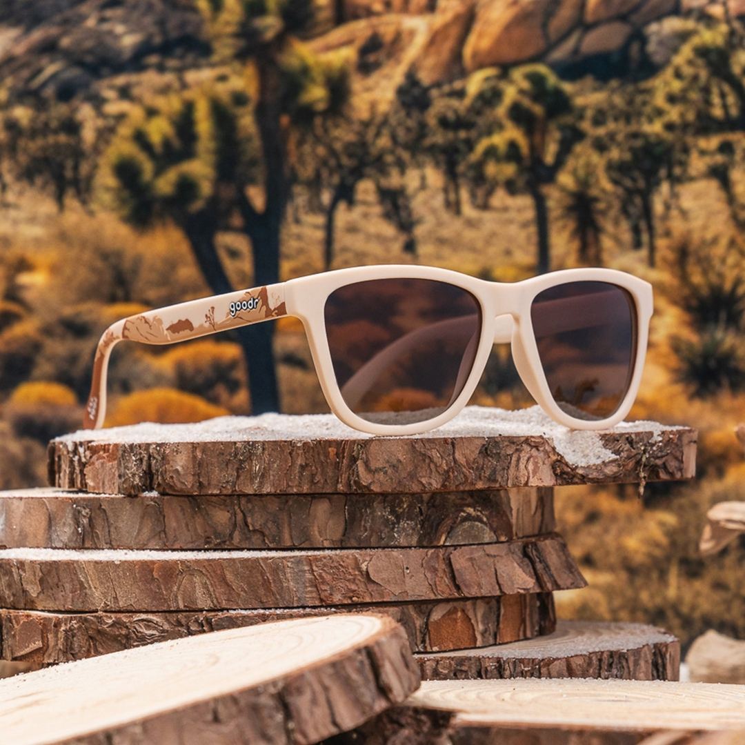 Rare Air Discs Joshua Tree 2024 limited edition OG premium sunglasses with desert-inspired design and stylish accessories.