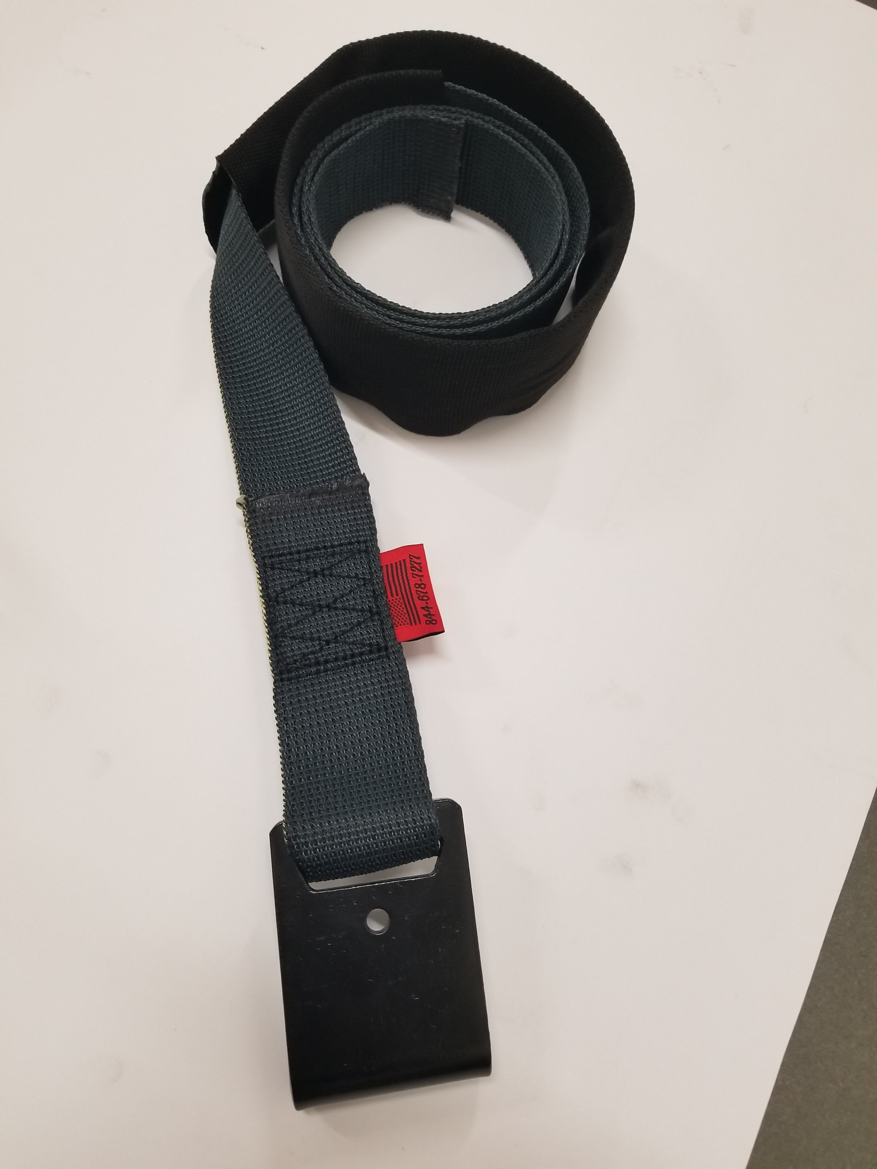 1" Black Aramid Fiber Webbing - PRICE PER FT| BLACK - We The Collective
