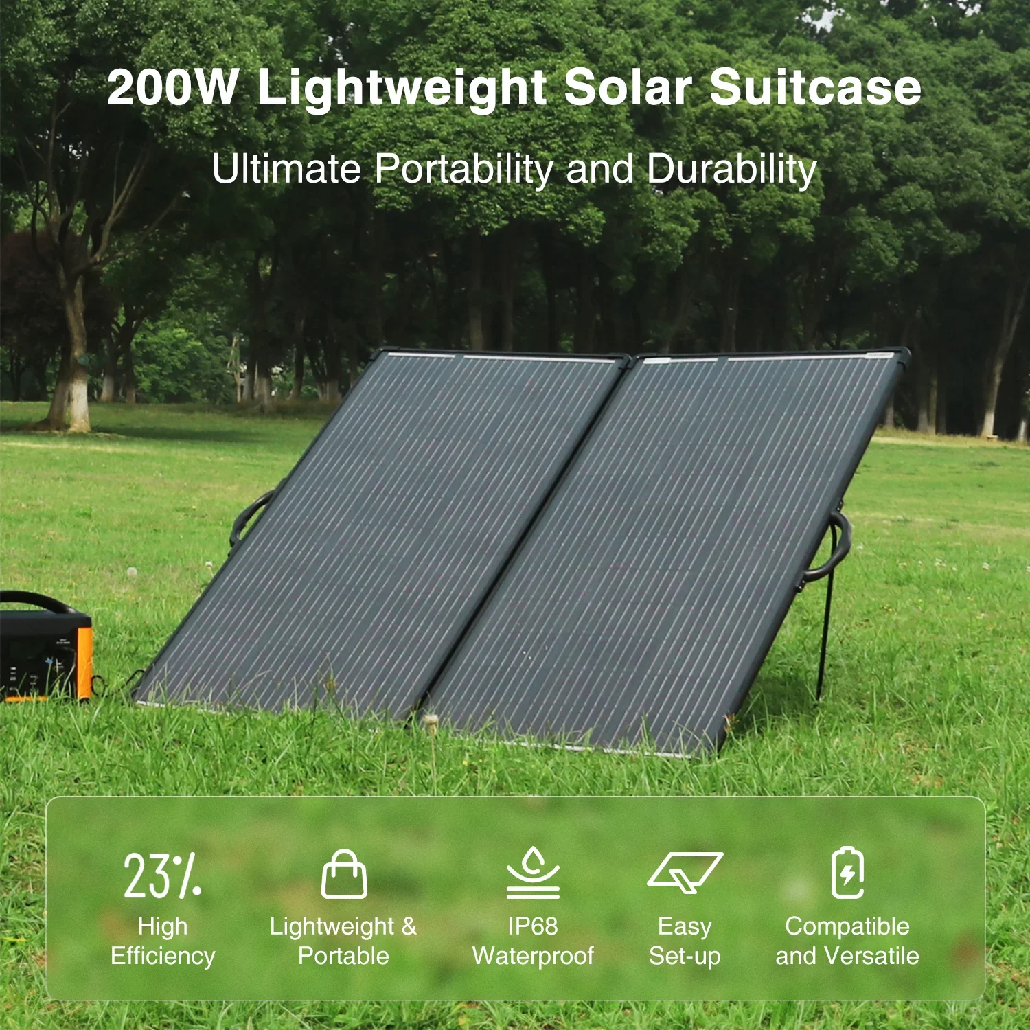 ACOPOWER PLK Portable Solar Panel Kit, Lightweight 20A Charge Controller——200W, 100W - We The Collective