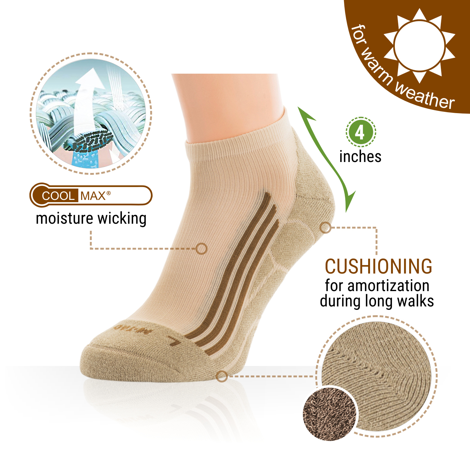 M-Tac Socks Coolmax 35% (Set of 2) - We The Collective