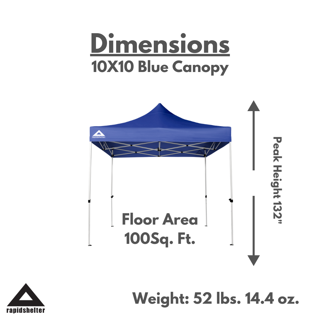 10X10 Heavy-Duty Canopy, Durable Reinforced Steel Structure - OVERLANDERS Outfitter