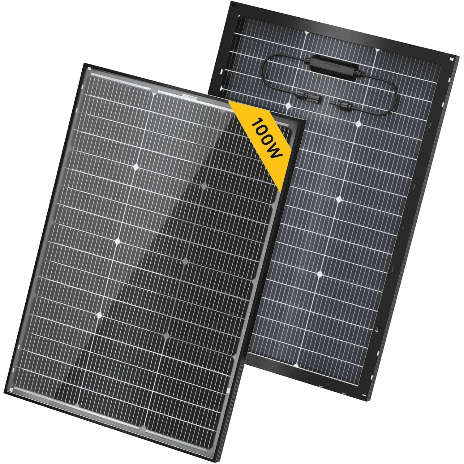 BougeRV 16BB N-Type 12V/24V 100 Watt Bifacial Solar Panel - OVERLANDERS Outfitter