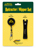 Stone Creek Outfitters retractor and nipper set with stainless steel tools for fishing or tackle maintenance.
