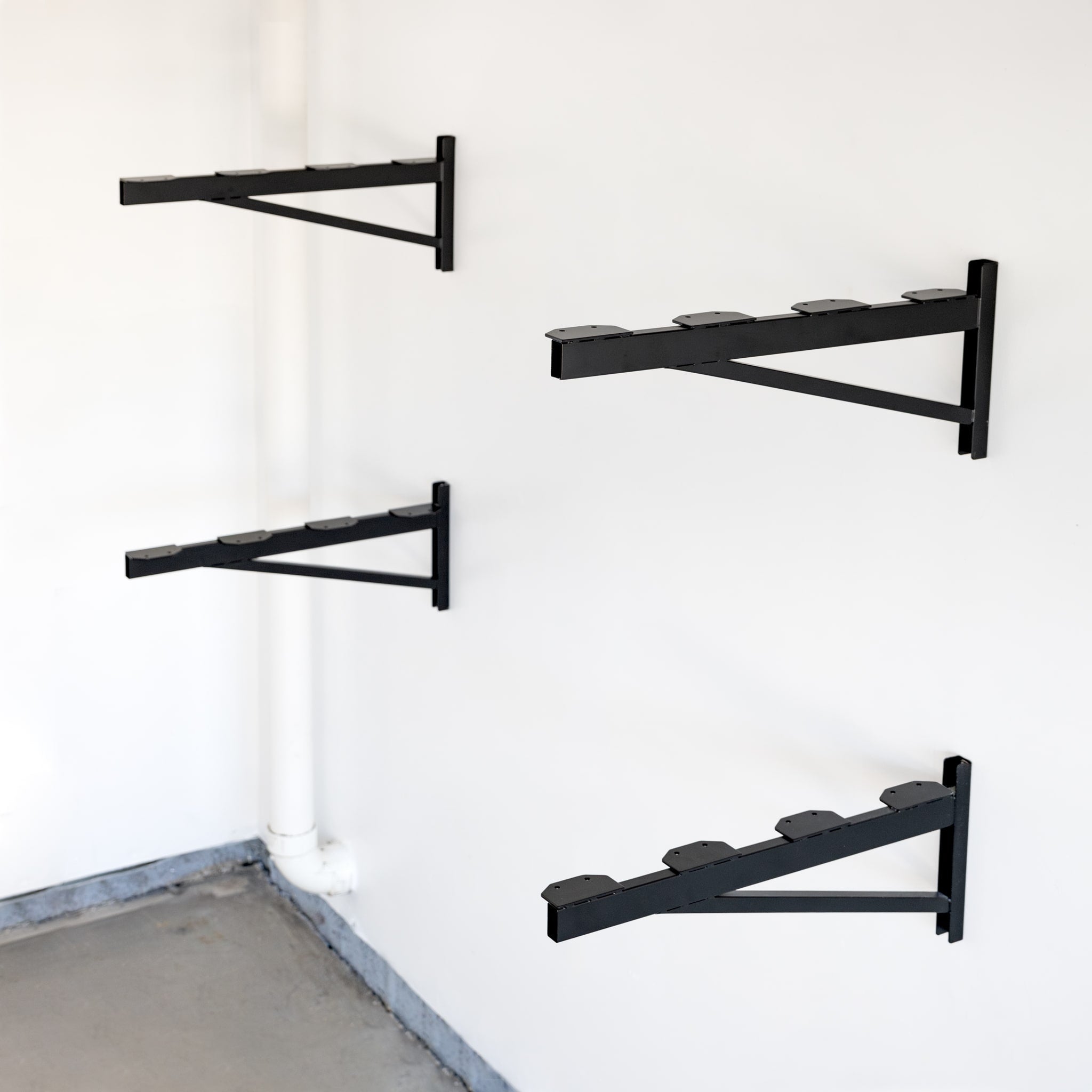 2' x 4' DIY Wall Shelf Brackets | Heavy Duty Garage Wall Shelves - OVERLANDERS Outfitter