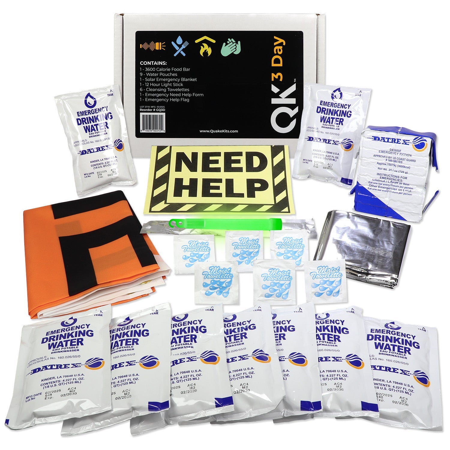 3 Day Quick Grab Kit | Quake Kits 72 Hour Bug Out Bag - We The Collective