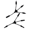 Nature's Generator 3-Way MC4 branch connector for solar panel wiring, designed for Nature's Generator Elite models.