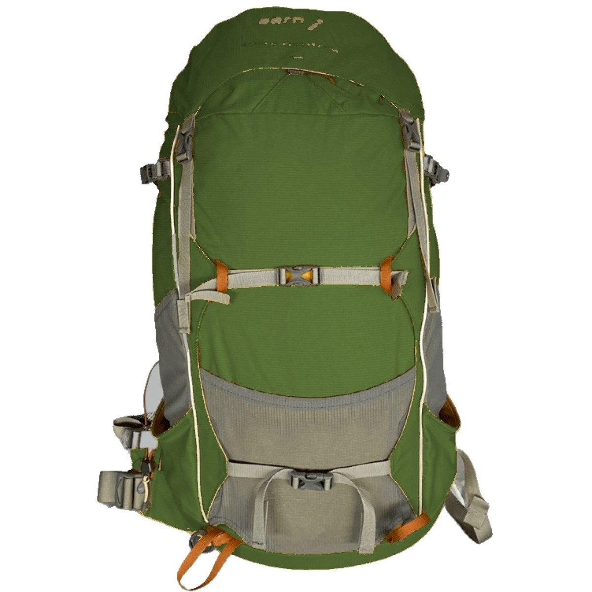 Forest green Light Hiking Gear Aarn Natural Exhilaration Backpack in 30, 33, or 36 liters with adjustable straps and multiple compartments.