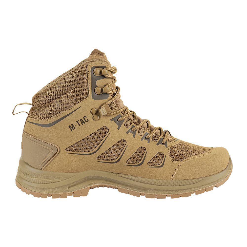 M-Tac Tactical Summer Boots Iva in black with rugged soles and ankle support, designed for outdoor and tactical use.