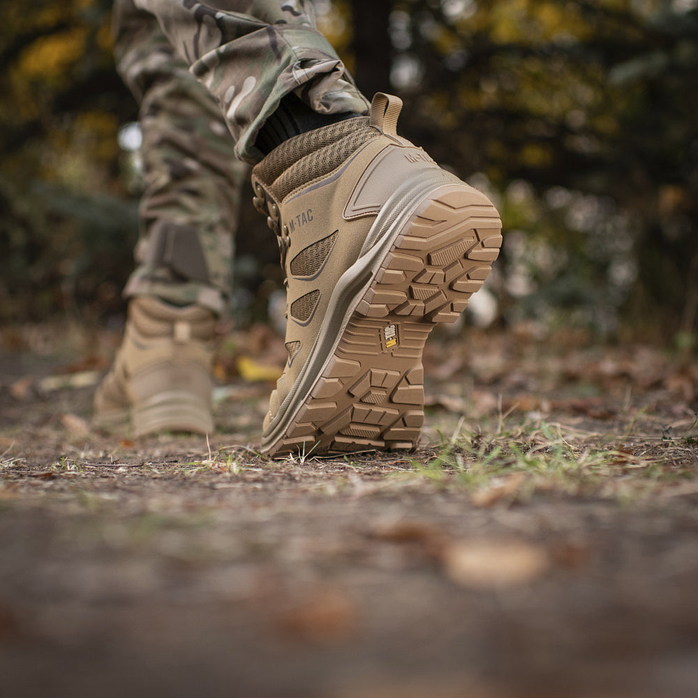 M-Tac Tactical Summer Boots Iva shown in black with rugged design and sturdy soles, suitable for outdoor tactical activities.