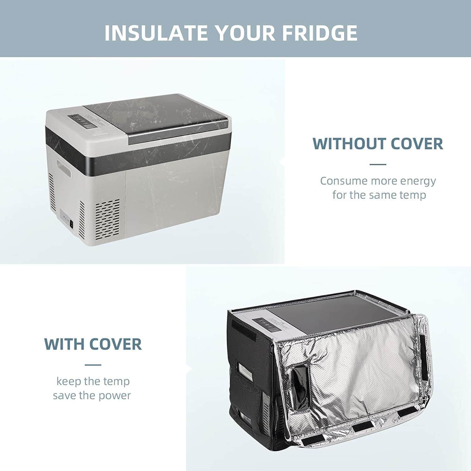 BougeRV 12V 30 Quart (28L) Portable Car Fridge Cover - We The Collective