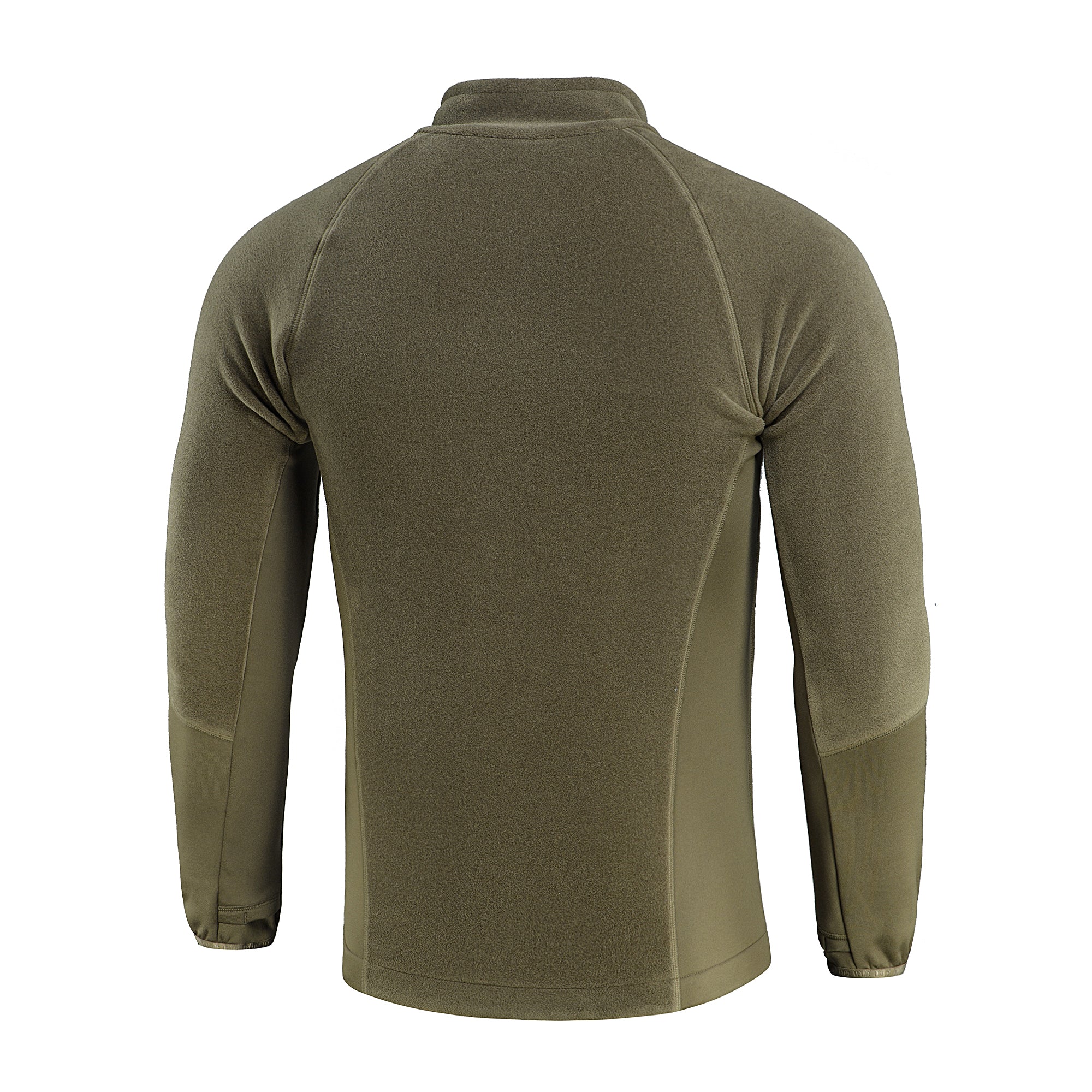 M-TAC Polartec fleece jacket in black, featuring a zip front and adjustable cuffs for outdoor sports activities.