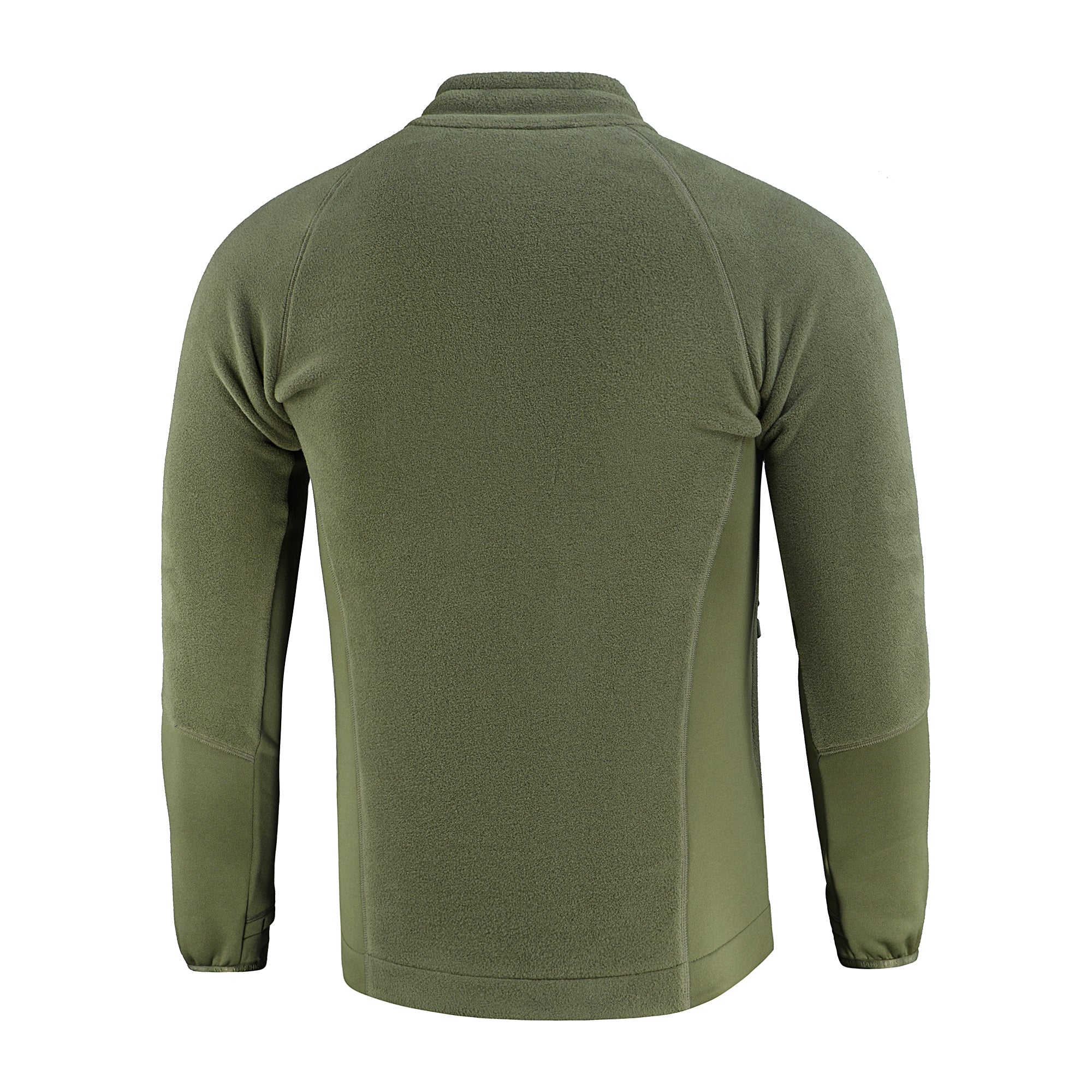 M-TAC fleece jacket in Polartec fabric, showcasing a sporty design and warm texture, ideal for outdoor activities.