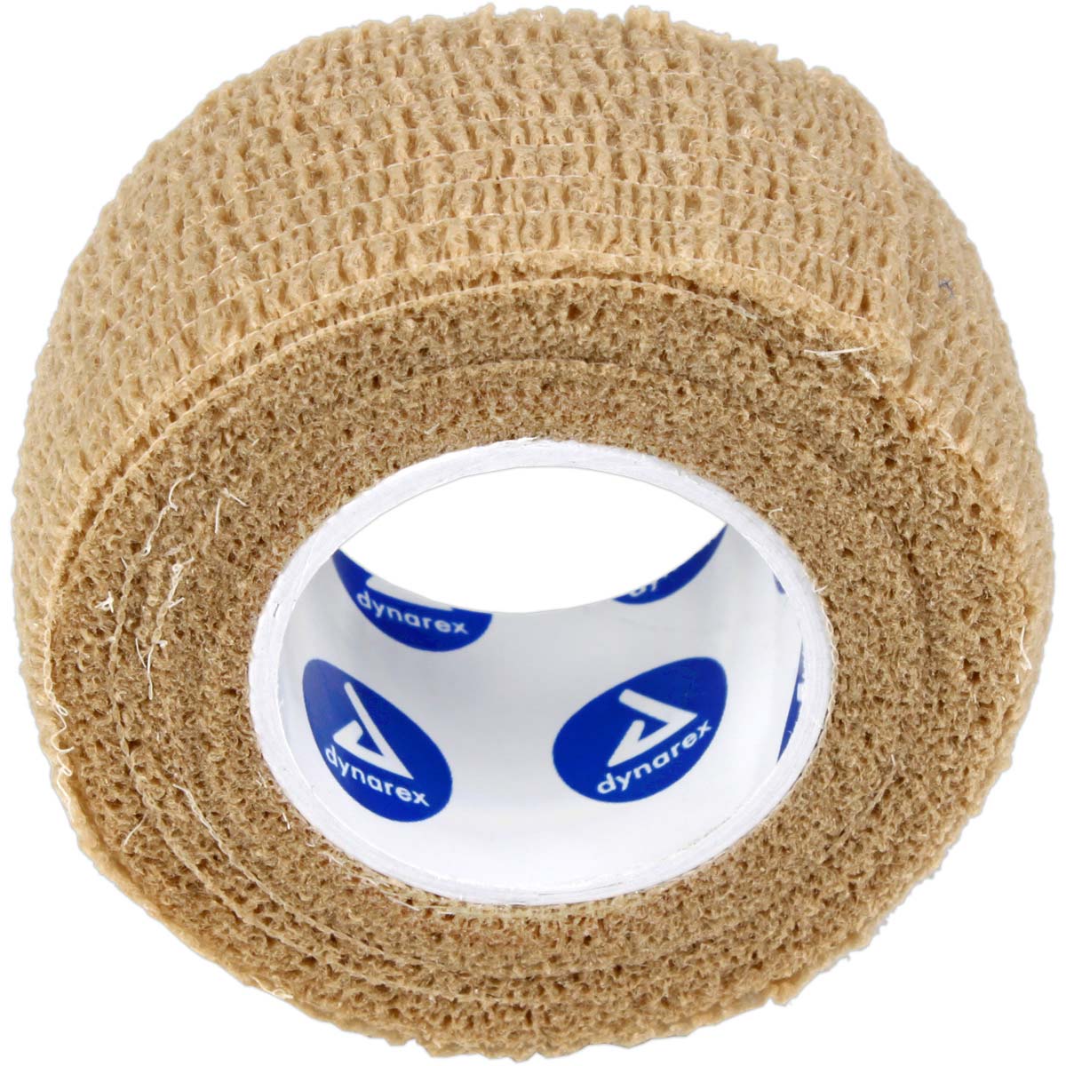 Tan Sensi Wrap self-adherent 1-inch by 5-yard bandage, flexible medical tape for secure wound or injury support.