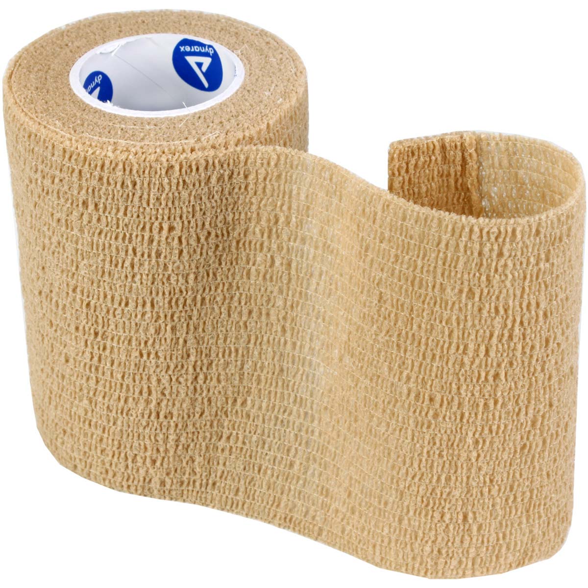Tan Sensi Wrap self-adherent 3-inch by 5-yard bandage, flexible medical wrap for secure wound or injury coverage.