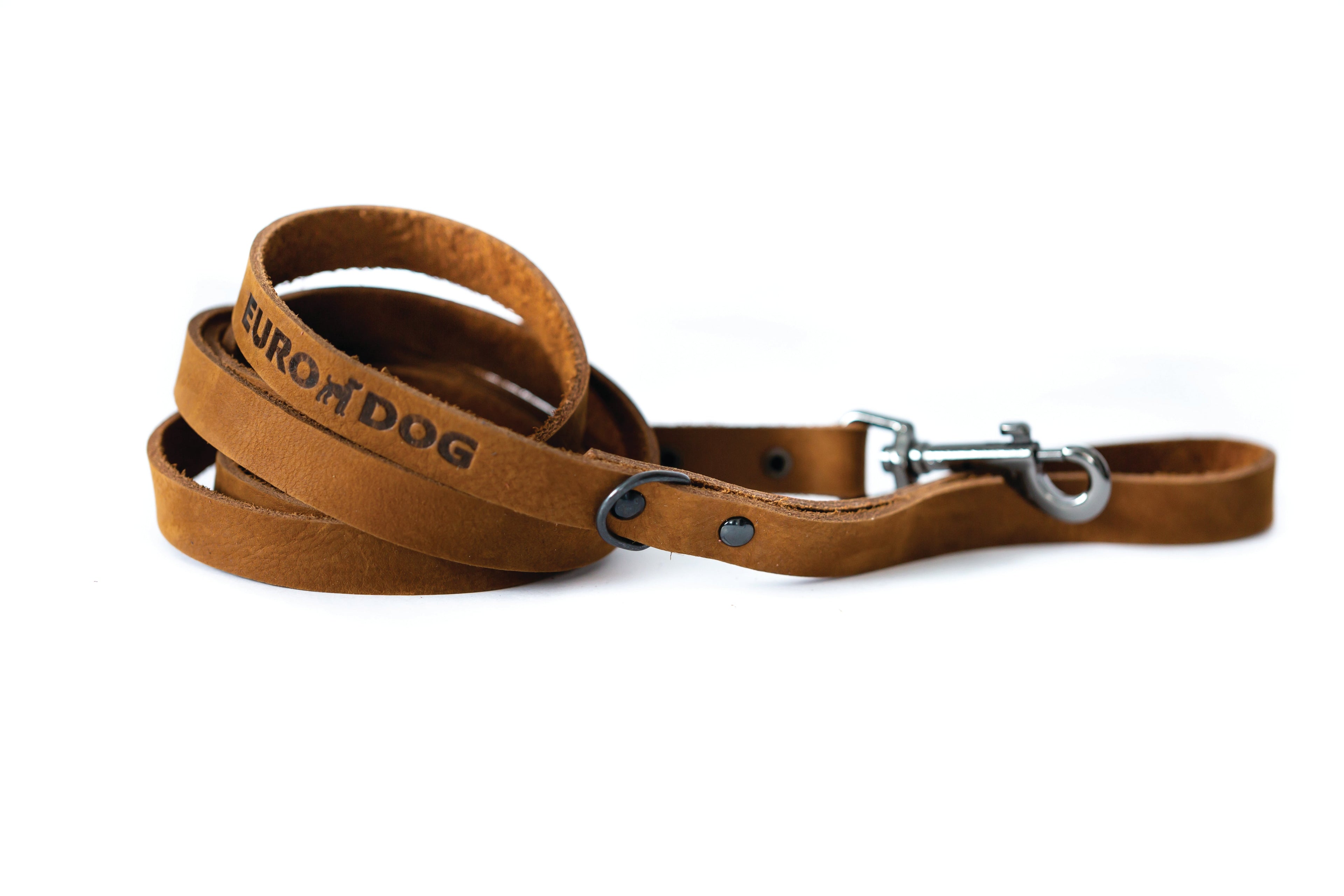 Sport Style Earth Brown Leather Leash - OVERLANDERS Outfitter