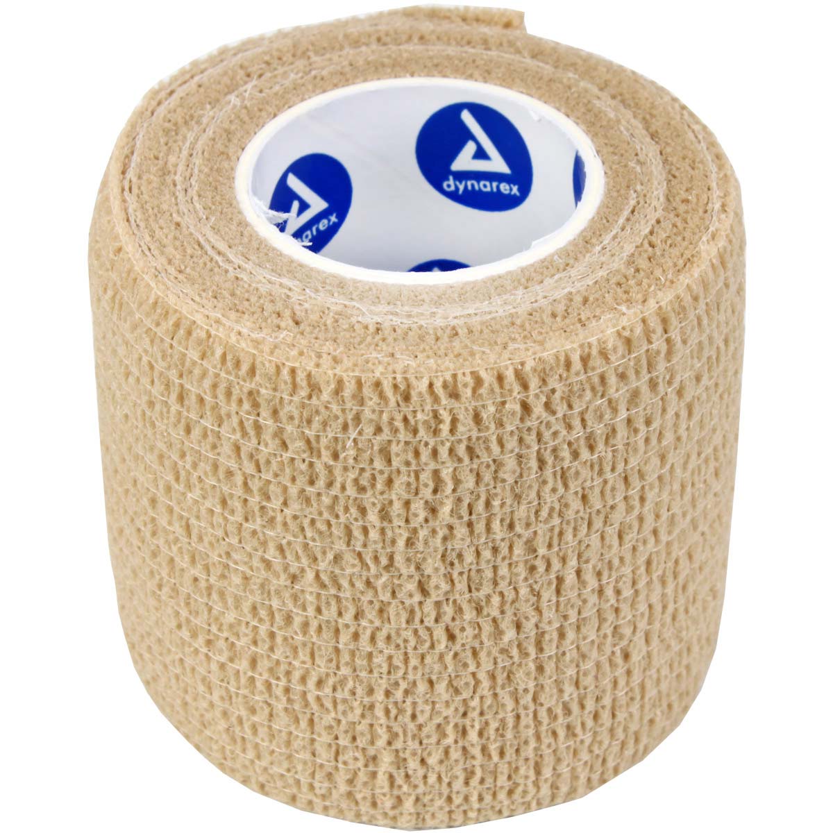 Tan Sensi Wrap self-adherent latex-free bandage, 2-inch x 5 yards, used for injury support and compression.