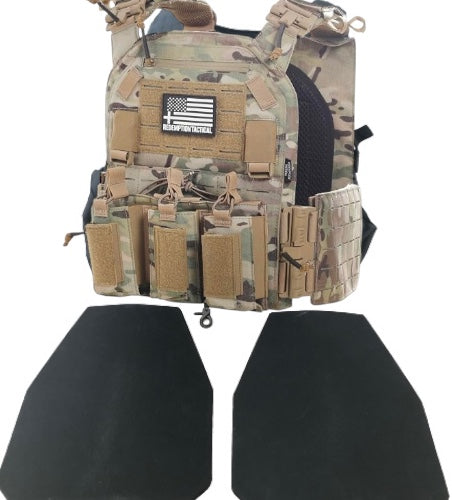 NIJ Certified LEVEL IV Crusader 2.0 Kit (2) 10x12 Front/Back Ceramic Plates - OVERLANDERS Outfitter