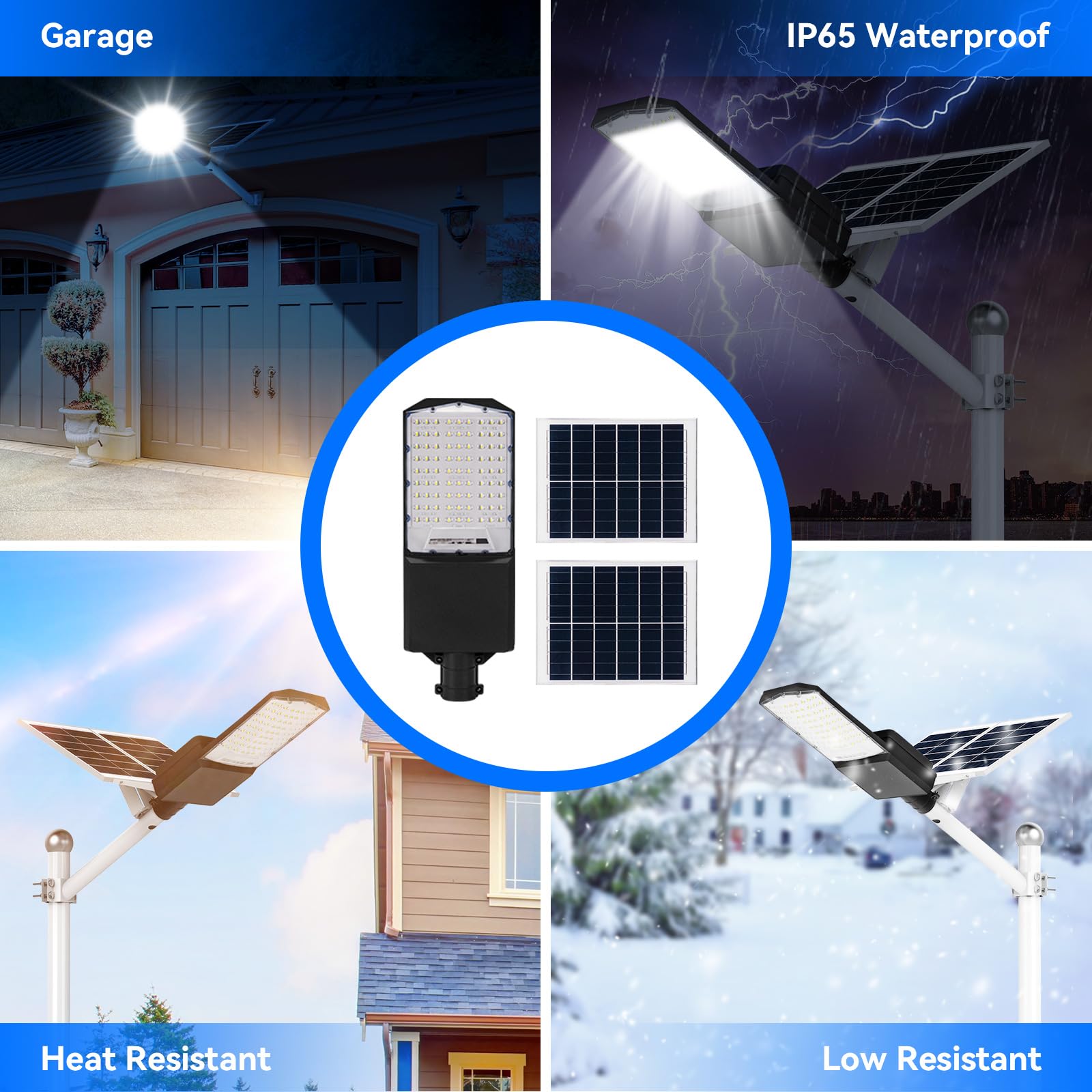1500W solar street light with 20ft /16ft pole - OVERLANDERS Outfitter