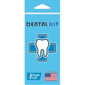 Alpenglow Readiness Supply outdoor dental kit with toothbrush, toothpaste, and dental floss in a compact carrying case.