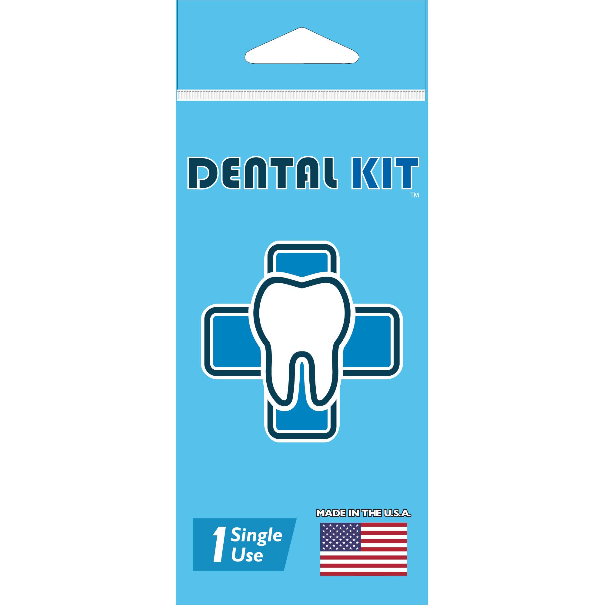 Alpenglow Readiness Supply outdoor dental kit with toothbrush, toothpaste, and dental floss in a compact carrying case.