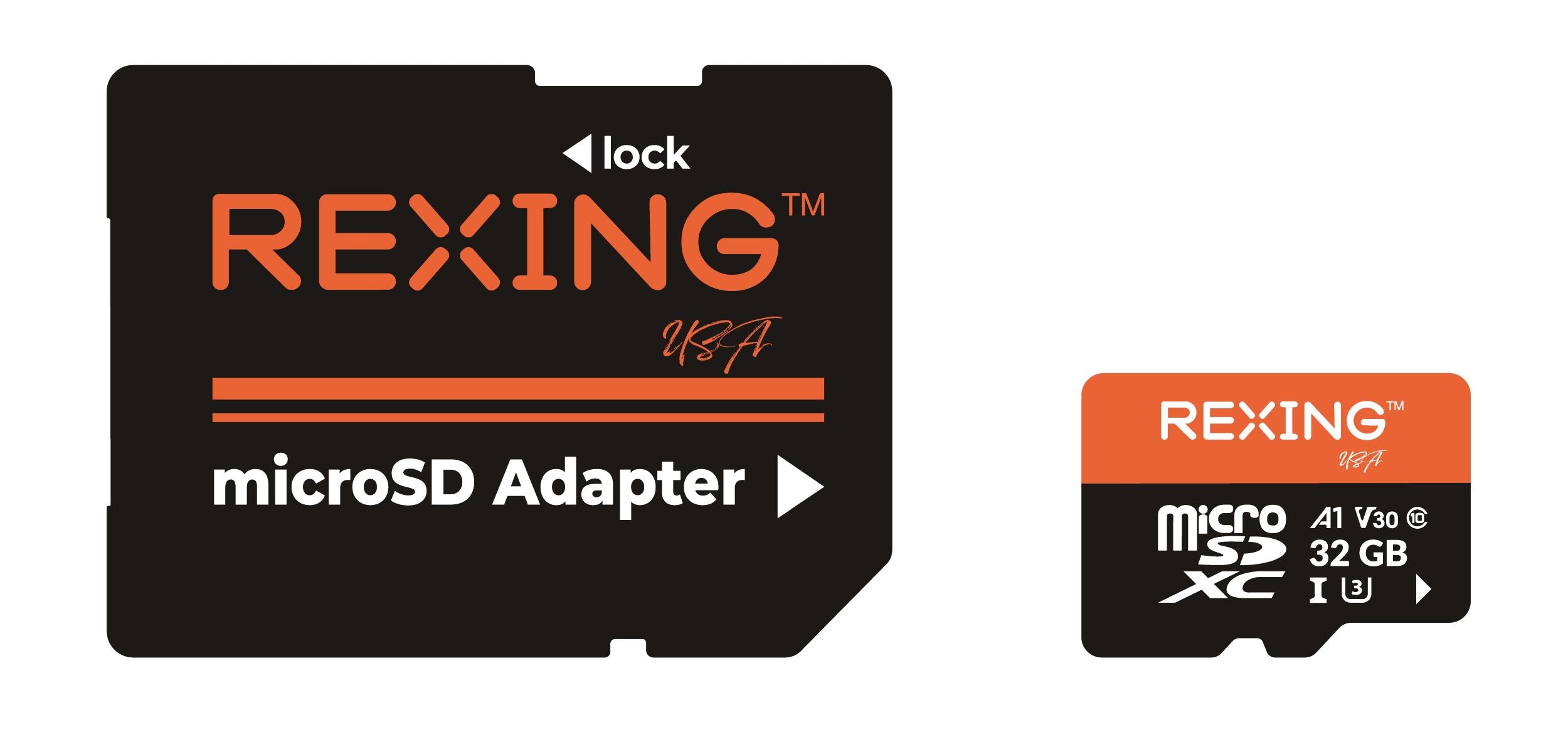 REXING microSDXC UHS-3 4K Full HD Video High Speed Transfer Monitoring SD Card with Adapter for Dash Cams, Surveillance System, Security Camera, & Body Cam - We The Collective