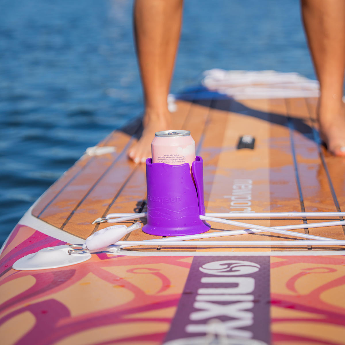 Floatsup® Cup Drink Holder from sporting goods, designed to keep drinks afloat in pools or water activities.