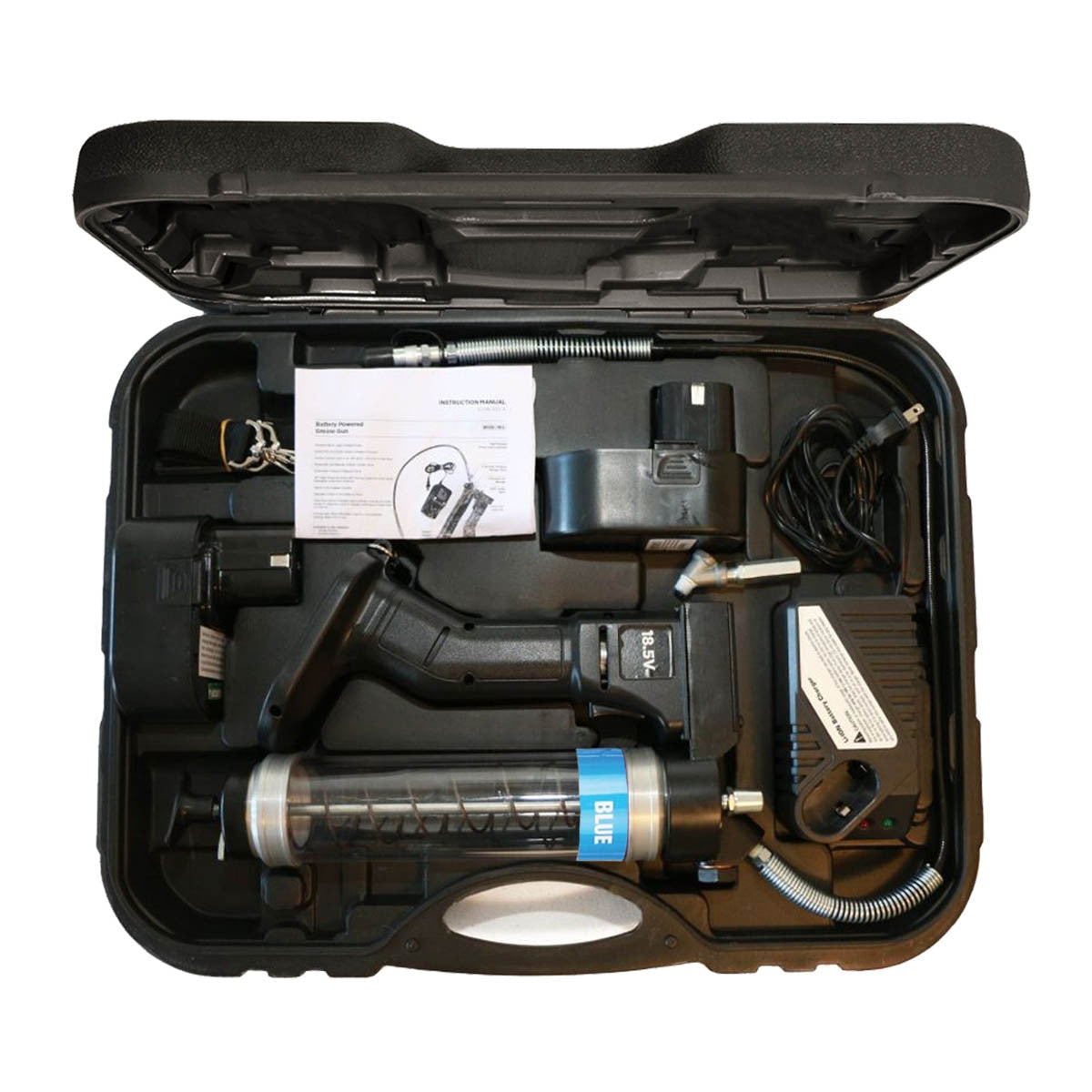 OILSAFE | Battery-Operated Grease Gun | 18V Li-Ion Clear Tube - OVERLANDERS Outfitter
