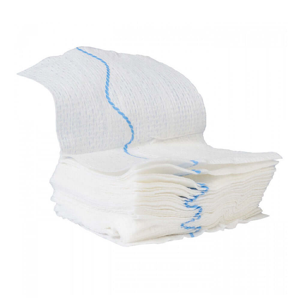 Z-Fold QuikClot Combat Gauze for bleeding management, designed for law enforcement, with sterile, absorbent dressing in packaging.