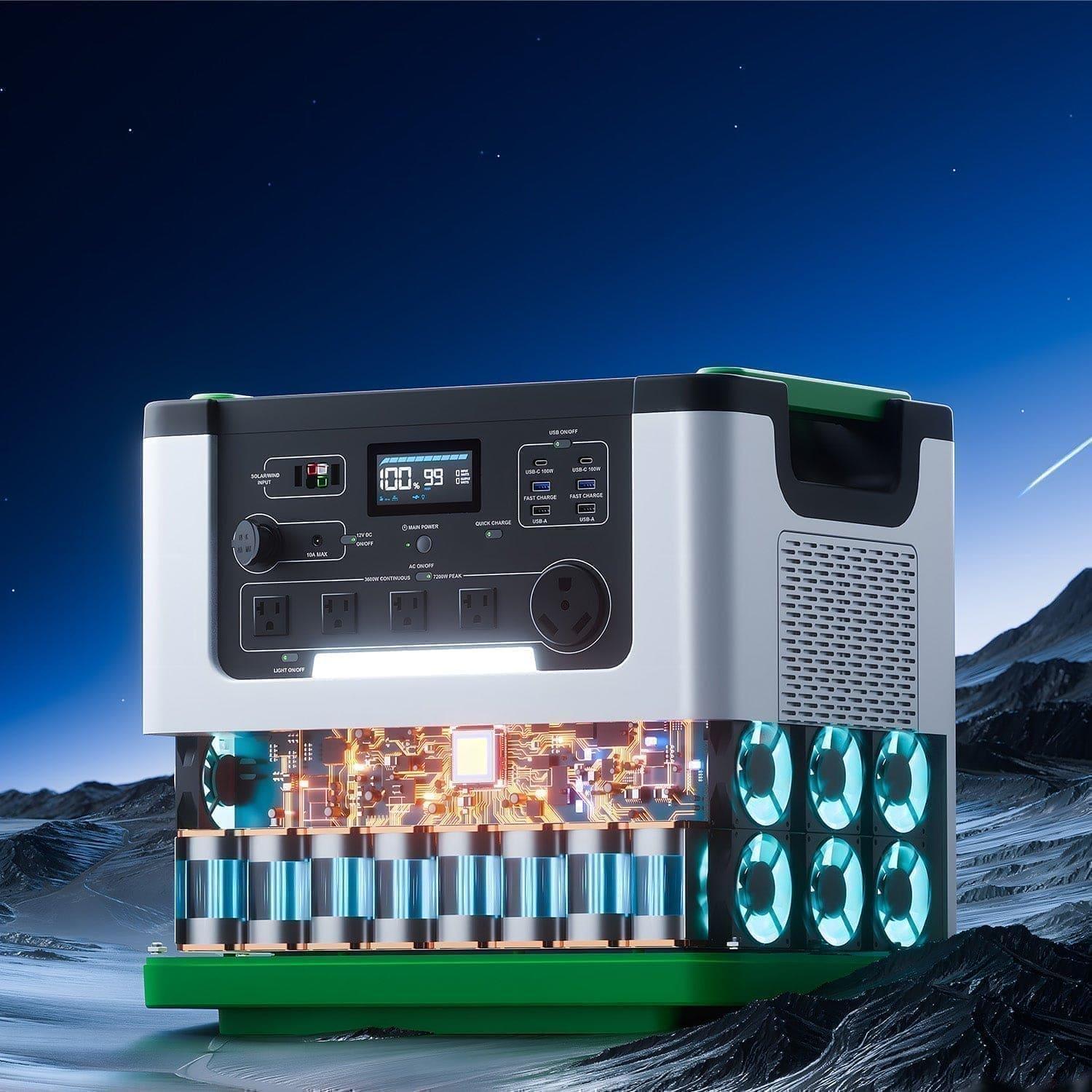 Nature's Generator Lithium 3600 Power Station - OVERLANDERS Outfitter