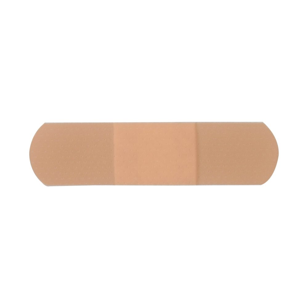 Sterile sheer plastic adhesive bandages, 3/4 inch by 3 inches, packed in a box of 100, from quakekits.com.