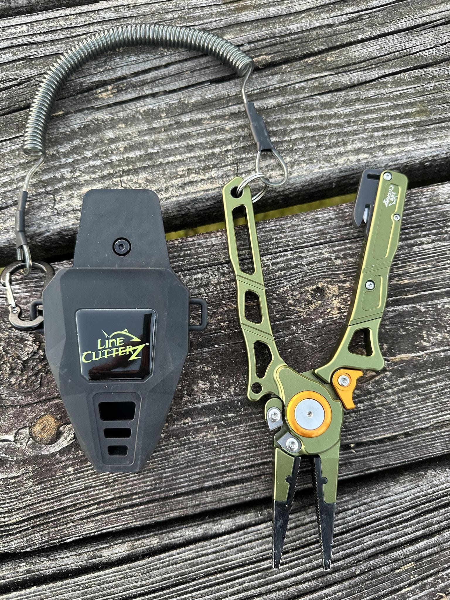 Line Cutterz Elite Pliers, versatile cutter tool with ergonomic grip, designed for precision cutting in fishing and outdoor activities.
